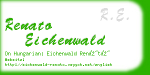 renato eichenwald business card